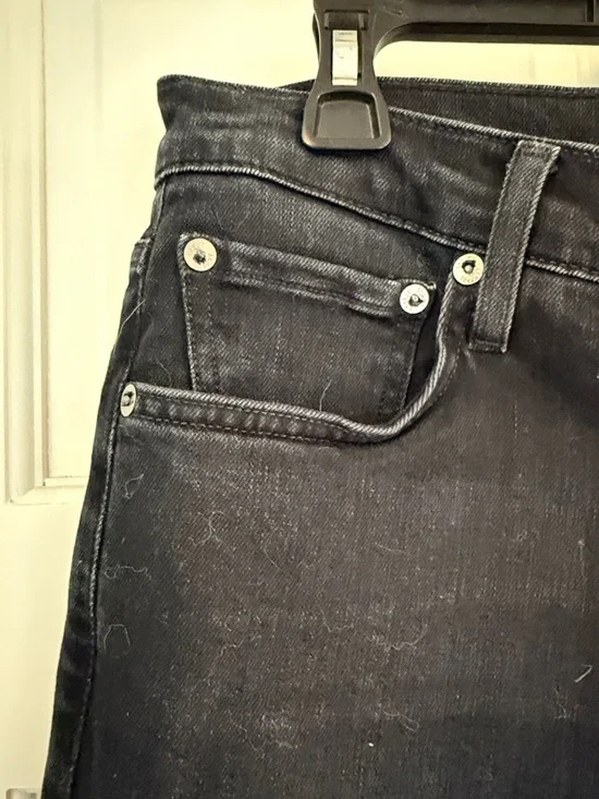 Agolde women’s Black Slim Straight Jeans - Picture 4 of 5